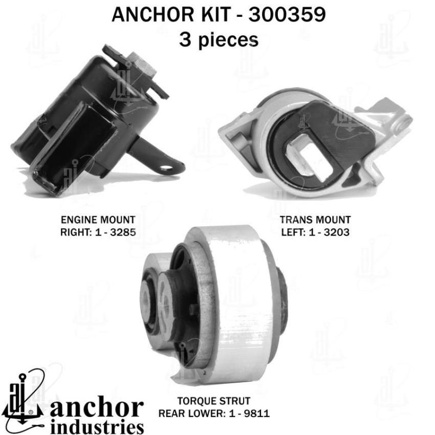 ANCHOR MOUNTS 300359 ENGINE MNT KIT