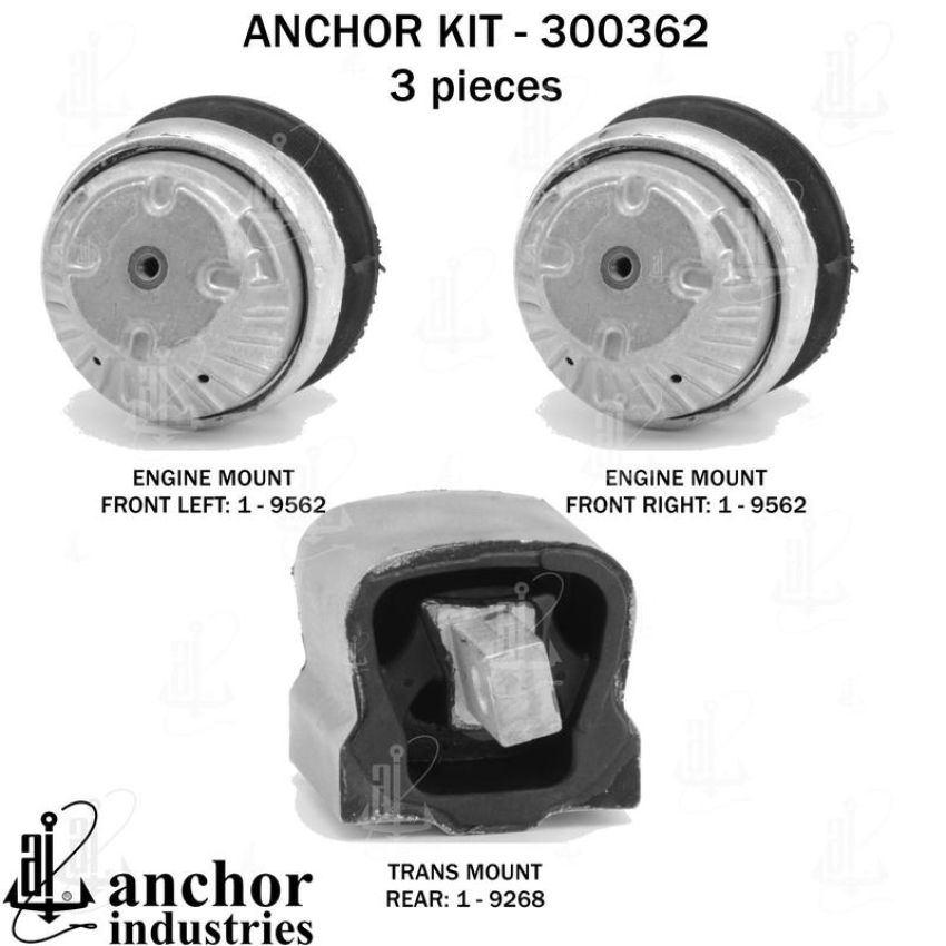 ANCHOR MOUNTS 300362 ENGINE MNT KIT