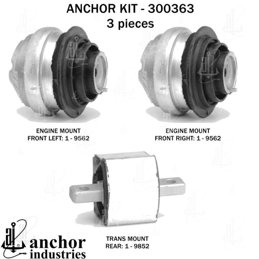 ANCHOR MOUNTS 300363 ENGINE MNT KIT