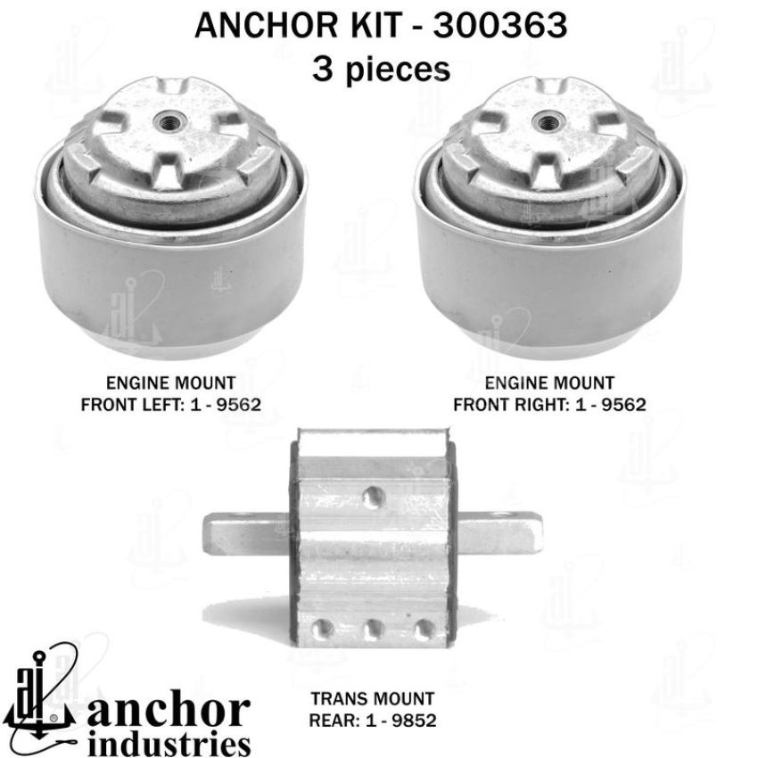 ANCHOR MOUNTS 300363 ENGINE MNT KIT