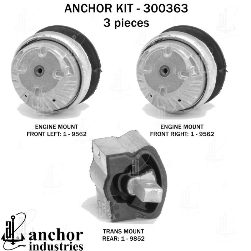 ANCHOR MOUNTS 300363 ENGINE MNT KIT