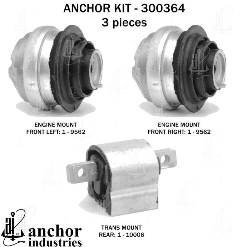 ANCHOR MOUNTS 300364 ENGINE MNT KIT