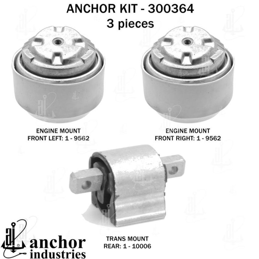 ANCHOR MOUNTS 300364 ENGINE MNT KIT