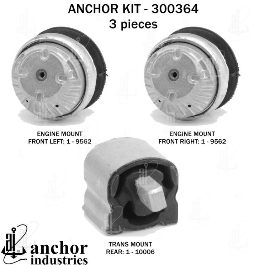 ANCHOR MOUNTS 300364 ENGINE MNT KIT