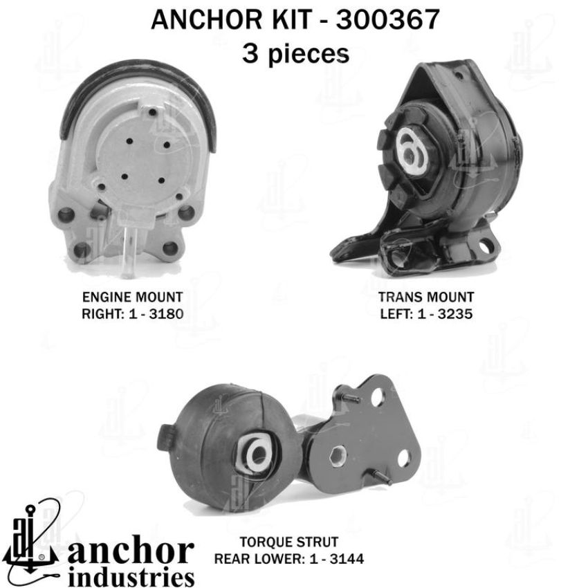 ANCHOR MOUNTS 300367 ENGINE MNT KIT