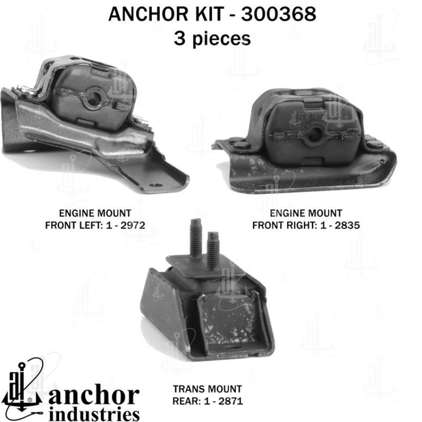 ANCHOR MOUNTS 300368 ENGINE MNT KIT