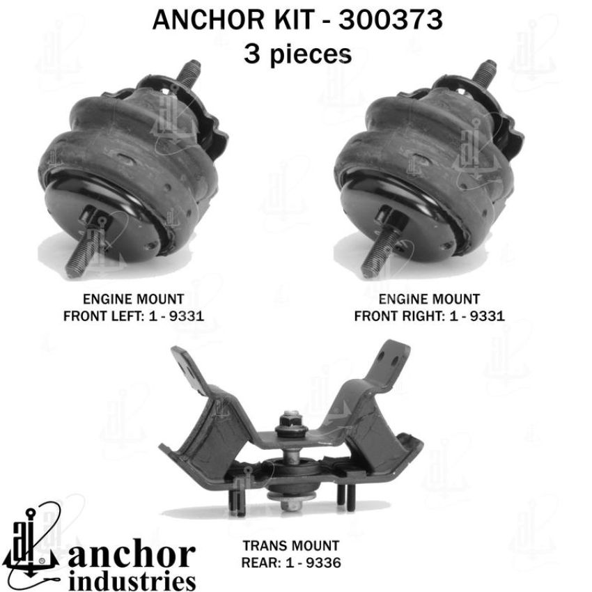 ANCHOR MOUNTS 300373 ENGINE MNT KIT