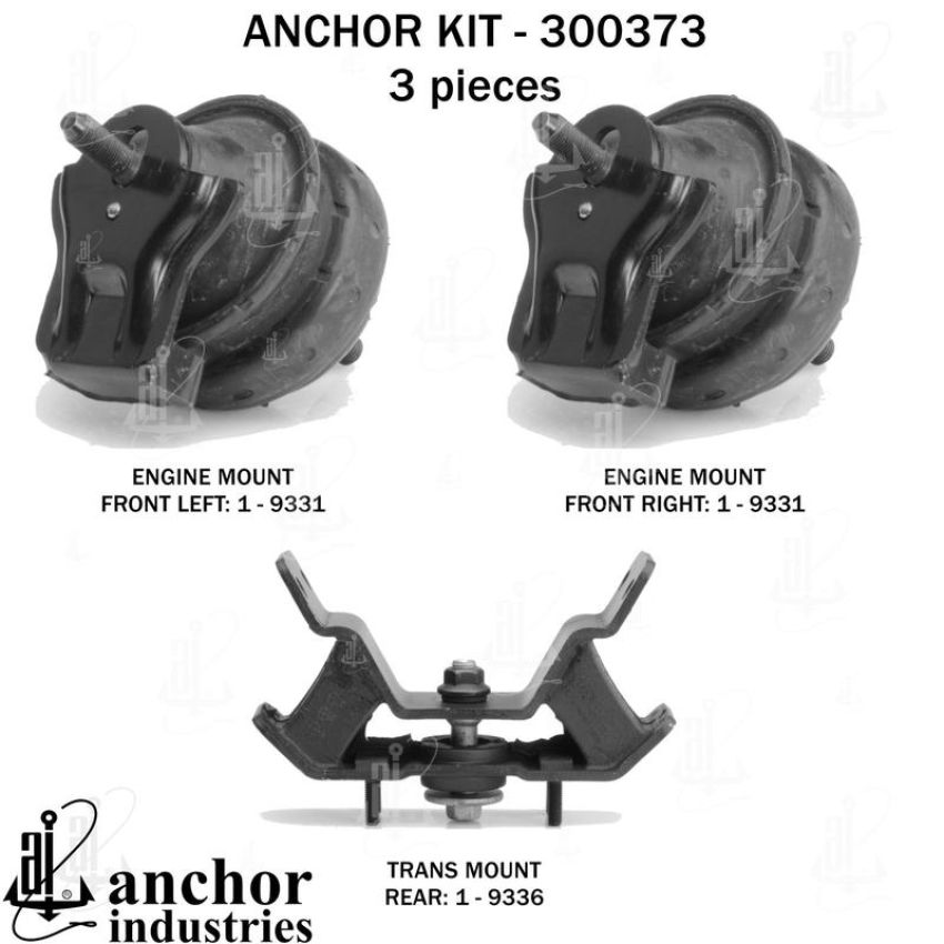 ANCHOR MOUNTS 300373 ENGINE MNT KIT