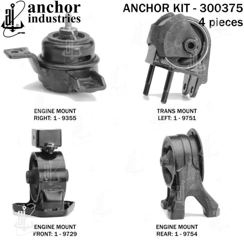 ANCHOR MOUNTS 300375 ENGINE MNT KIT