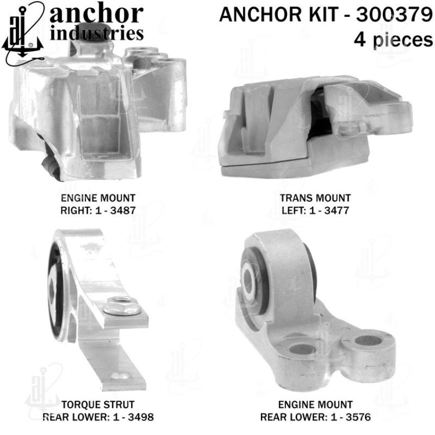 ANCHOR MOUNTS 300379 ENGINE MNT KIT