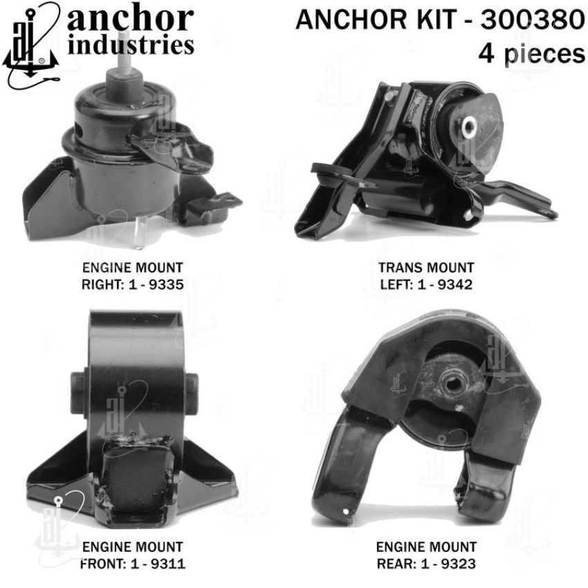 ANCHOR MOUNTS 300380 ENGINE MNT KIT
