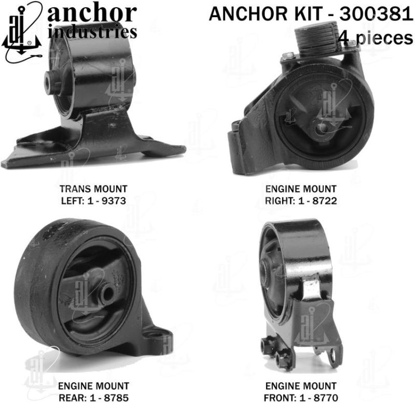 ANCHOR MOUNTS 300381 ENGINE MNT KIT