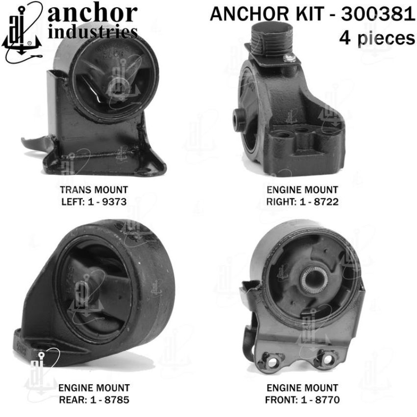 ANCHOR MOUNTS 300381 ENGINE MNT KIT
