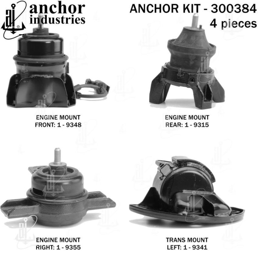 ANCHOR MOUNTS 300384 ENGINE MNT KIT