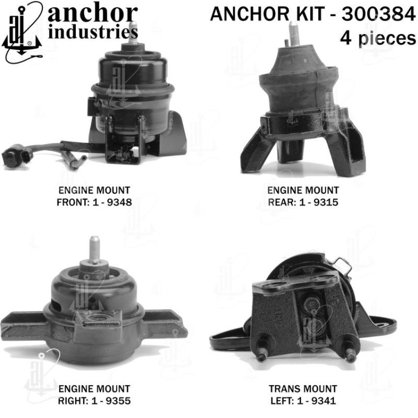 ANCHOR MOUNTS 300384 ENGINE MNT KIT