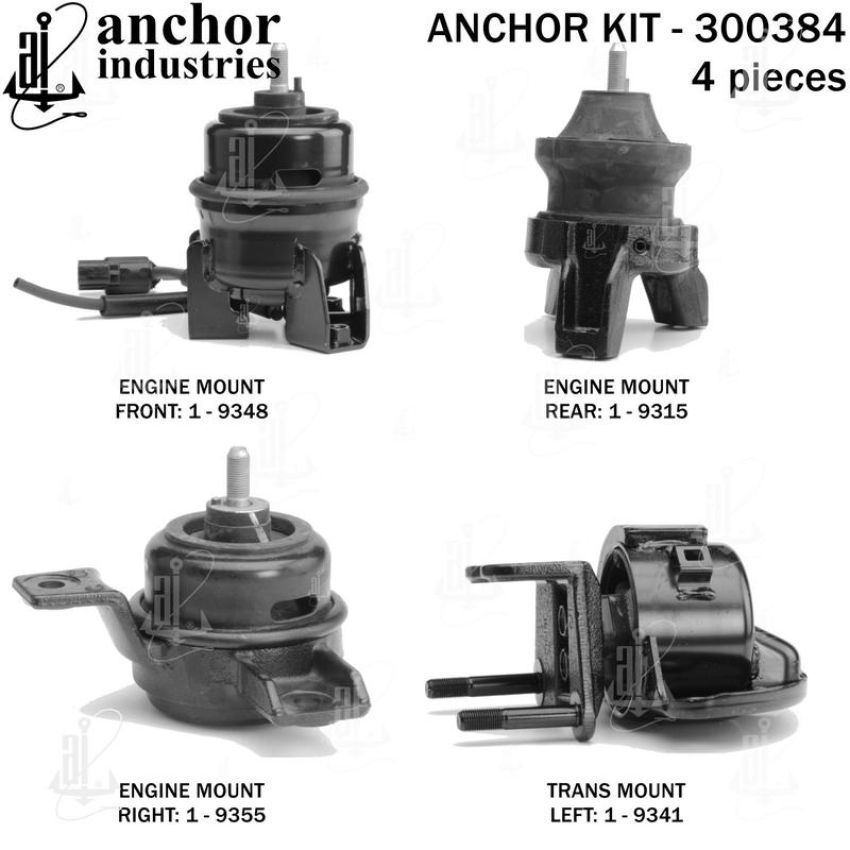 ANCHOR MOUNTS 300384 ENGINE MNT KIT