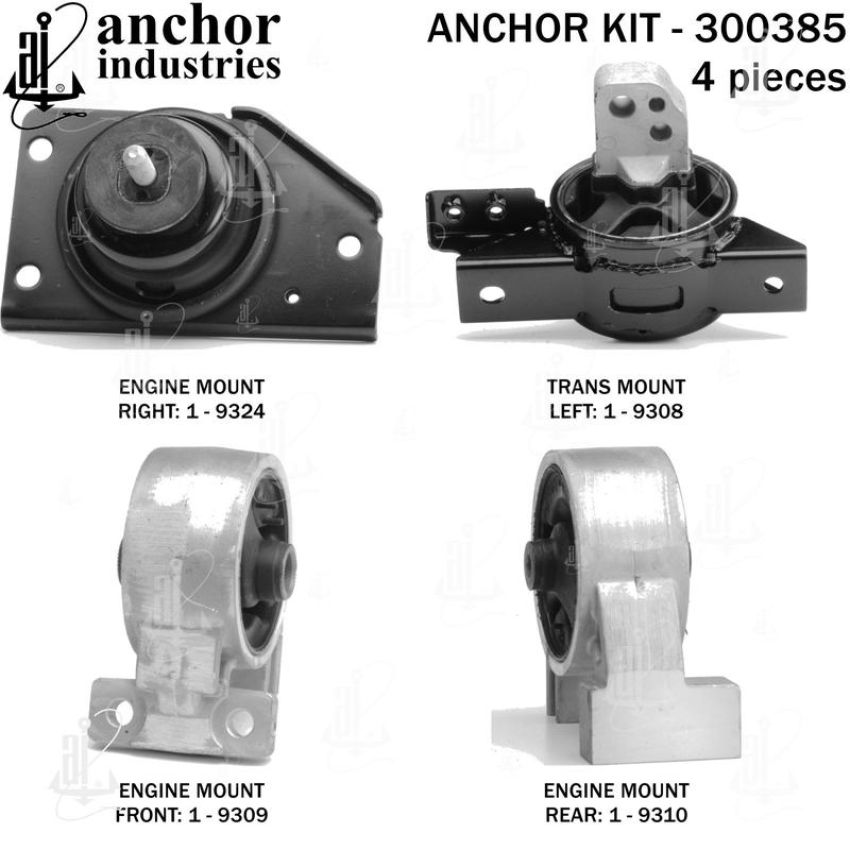 ANCHOR MOUNTS 300385 ENGINE MNT KIT