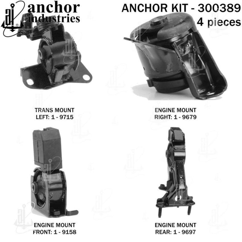 ANCHOR MOUNTS 300389 ENGINE MNT KIT