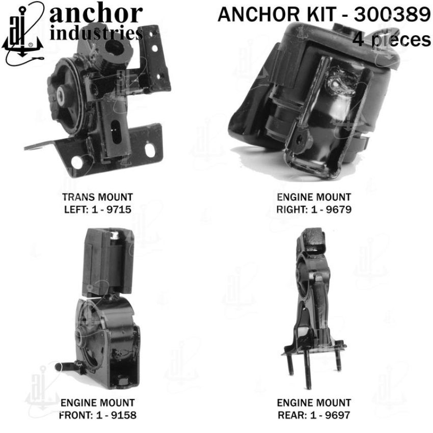 ANCHOR MOUNTS 300389 ENGINE MNT KIT