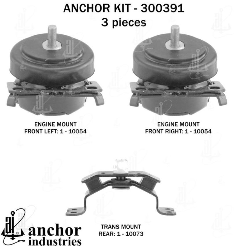 ANCHOR MOUNTS 300391 ENGINE MNT KIT