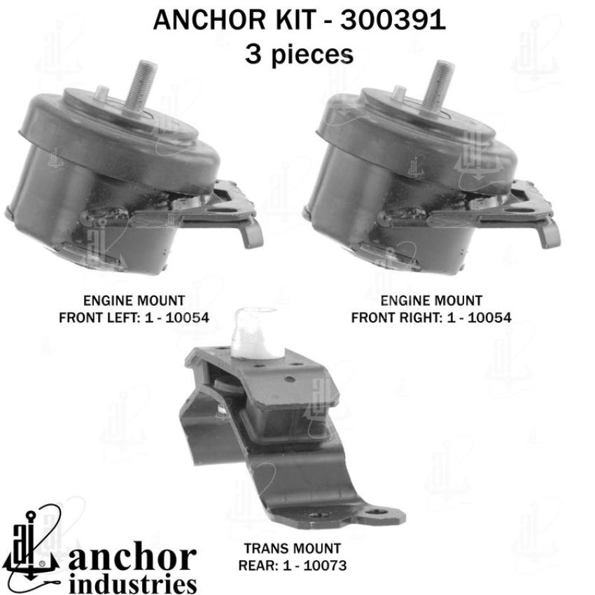 ANCHOR MOUNTS 300391 ENGINE MNT KIT