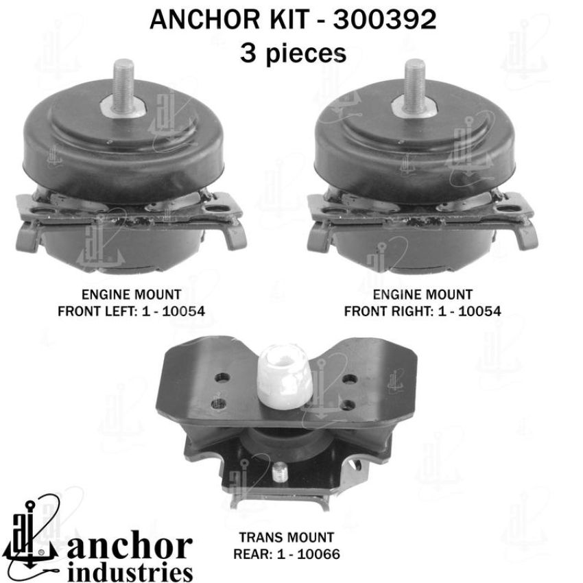 ANCHOR MOUNTS 300392 ENGINE MNT KIT