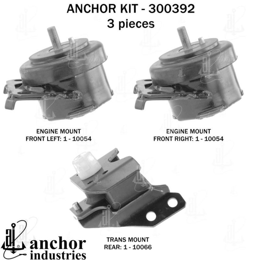 ANCHOR MOUNTS 300392 ENGINE MNT KIT