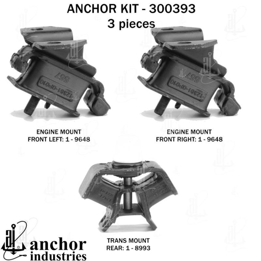 ANCHOR MOUNTS 300393 ENGINE MNT KIT