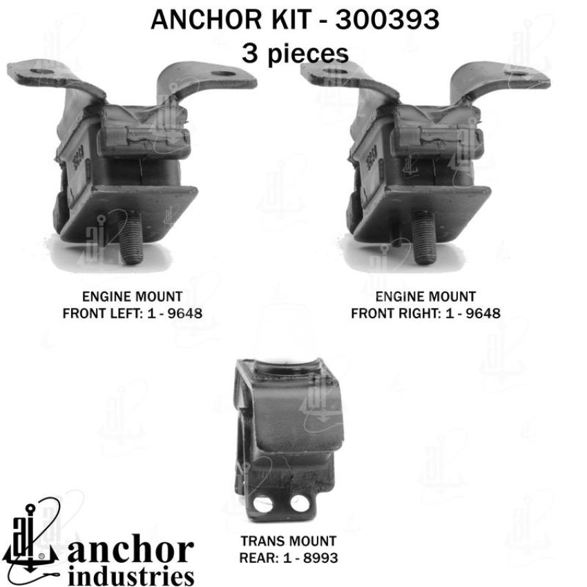 ANCHOR MOUNTS 300393 ENGINE MNT KIT