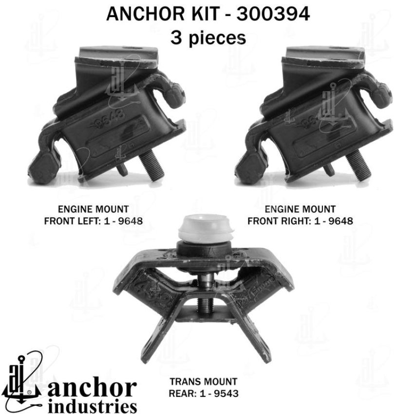 ANCHOR MOUNTS 300394 ENGINE MNT KIT