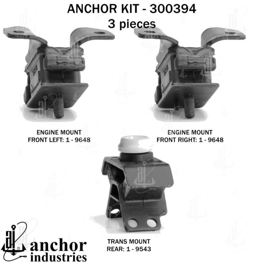 ANCHOR MOUNTS 300394 ENGINE MNT KIT