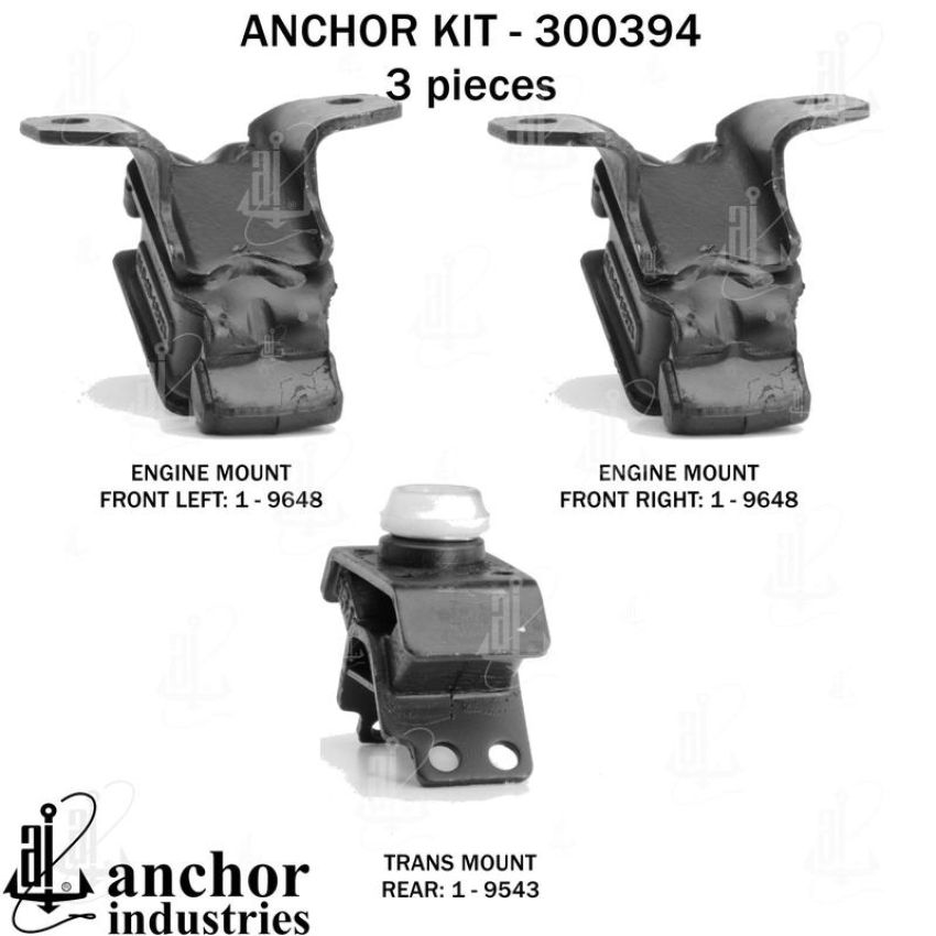 ANCHOR MOUNTS 300394 ENGINE MNT KIT