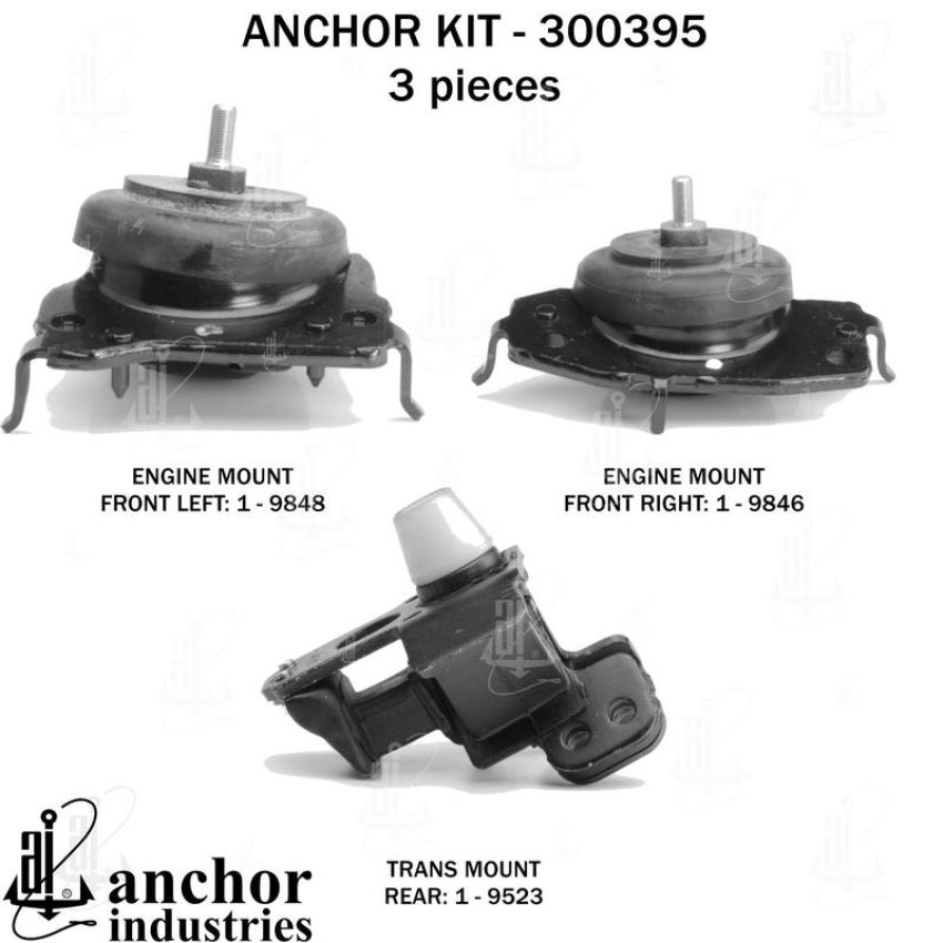 ANCHOR MOUNTS 300395 ENGINE MNT KIT