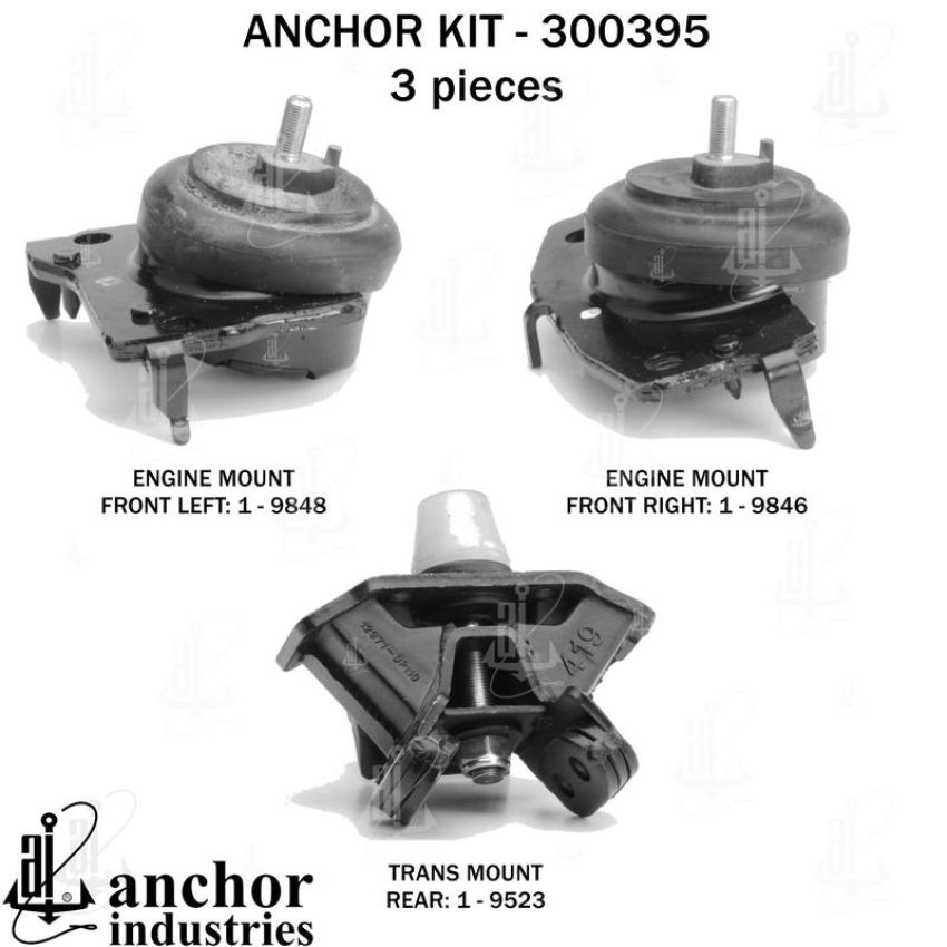 ANCHOR MOUNTS 300395 ENGINE MNT KIT