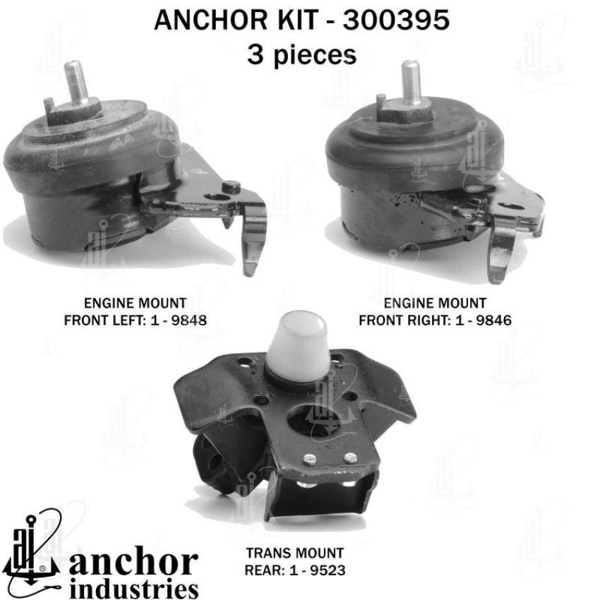 ANCHOR MOUNTS 300395 ENGINE MNT KIT
