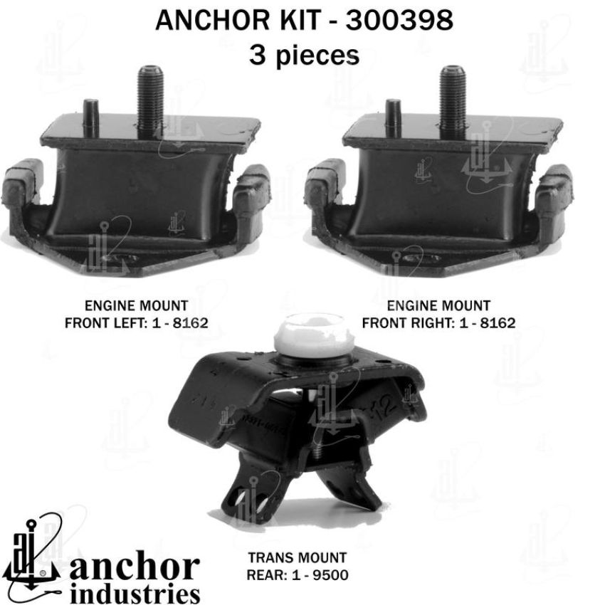 ANCHOR MOUNTS 300398 ENGINE MNT KIT