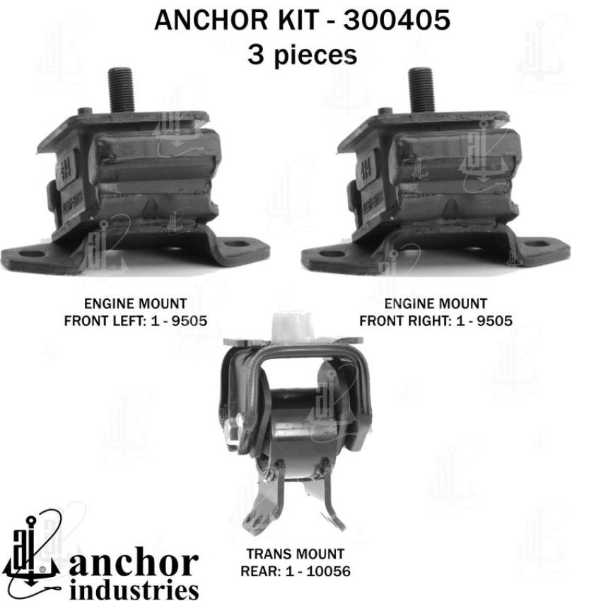 ANCHOR MOUNTS 300405 ENGINE MNT KIT