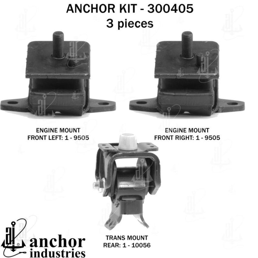 ANCHOR MOUNTS 300405 ENGINE MNT KIT