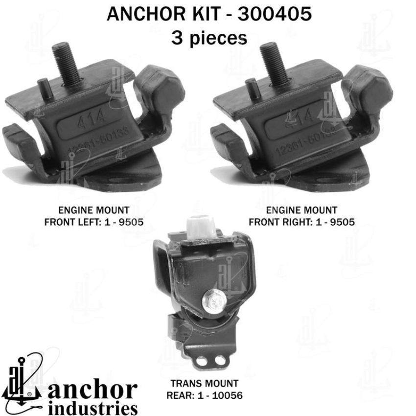 ANCHOR MOUNTS 300405 ENGINE MNT KIT