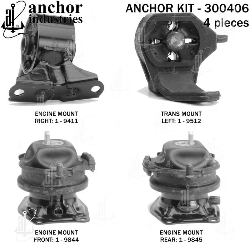 ANCHOR MOUNTS 300406 ENGINE MNT KIT