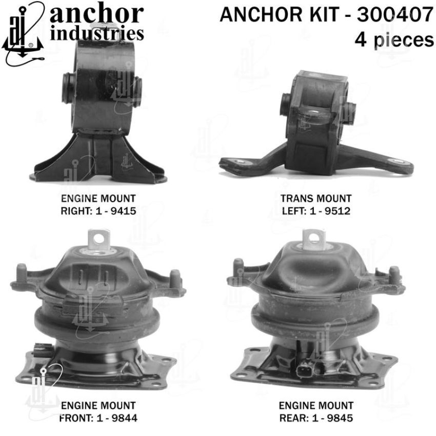ANCHOR MOUNTS 300407 ENGINE MNT KIT