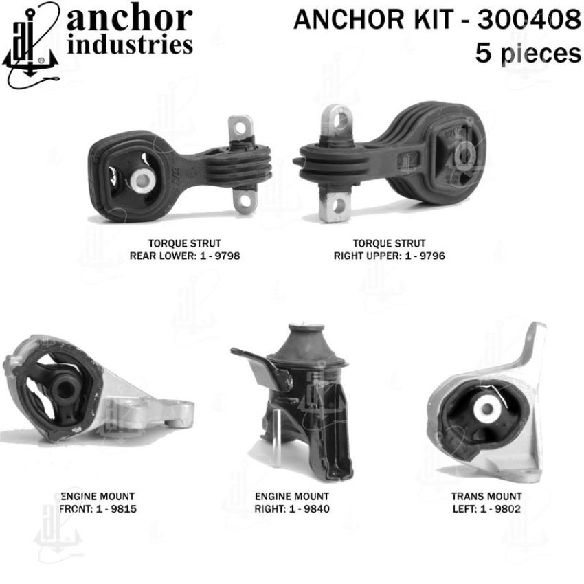 ANCHOR MOUNTS 300408 ENGINE MNT KIT