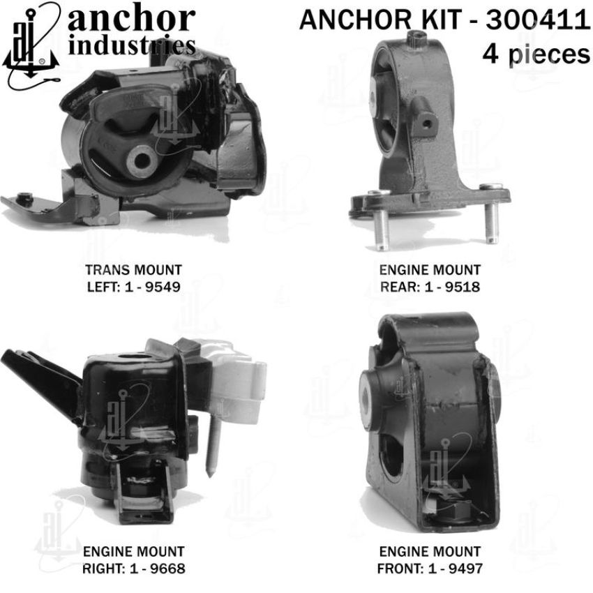 ANCHOR MOUNTS 300411 ENGINE MNT KIT