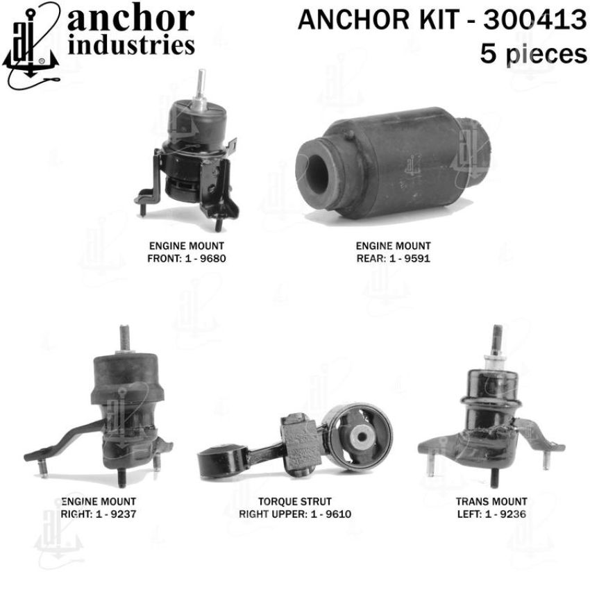 ANCHOR MOUNTS 300413 ENGINE MNT KIT