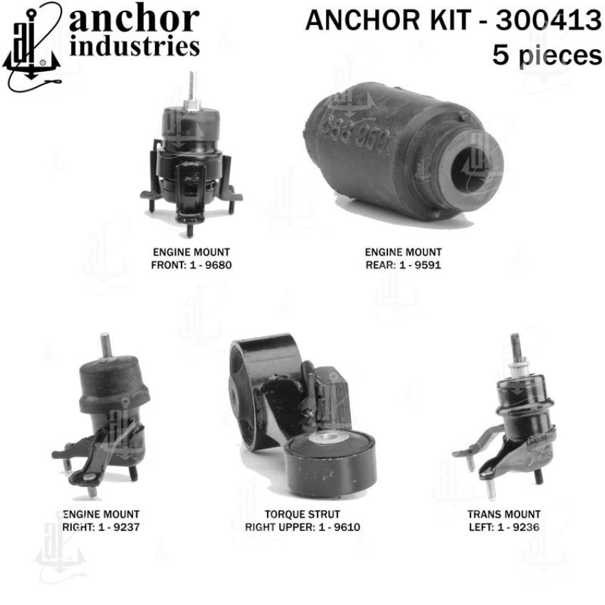 ANCHOR MOUNTS 300413 ENGINE MNT KIT