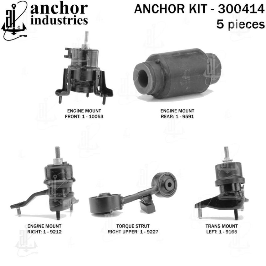 ANCHOR MOUNTS 300414 ENGINE MNT KIT