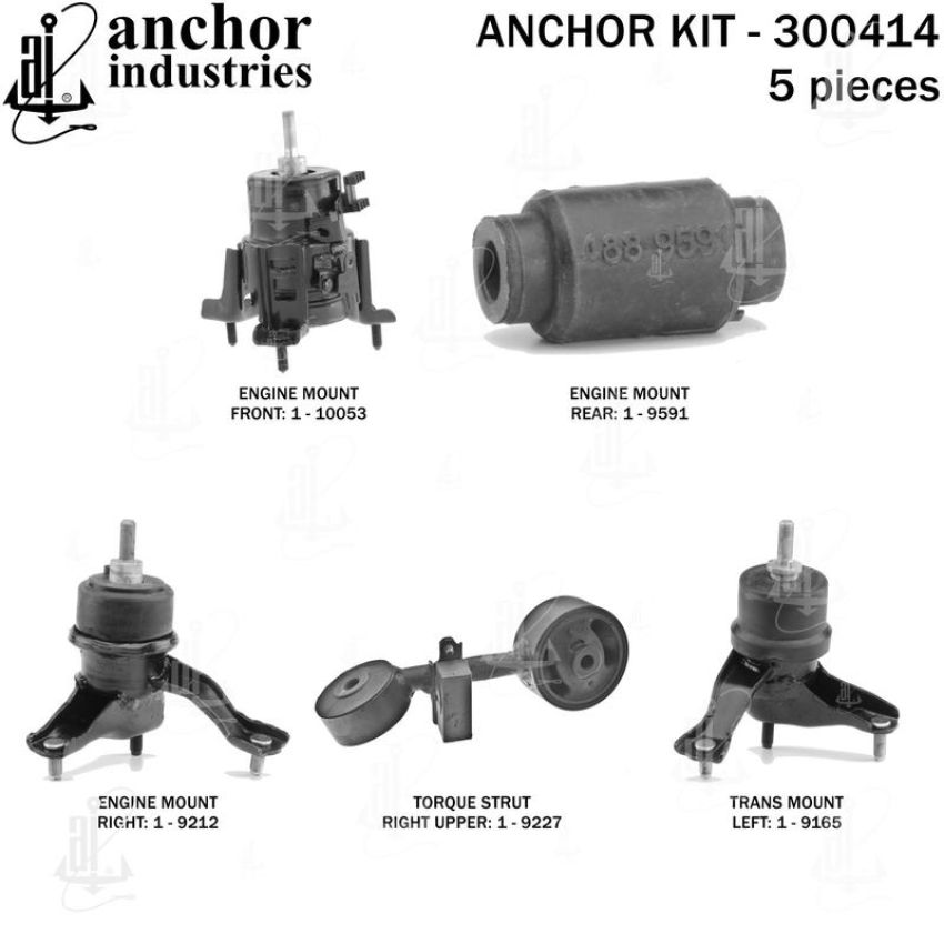ANCHOR MOUNTS 300414 ENGINE MNT KIT