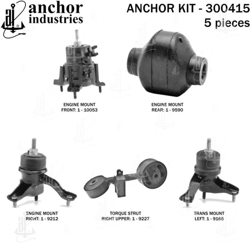 ANCHOR MOUNTS 300415 ENGINE MNT KIT