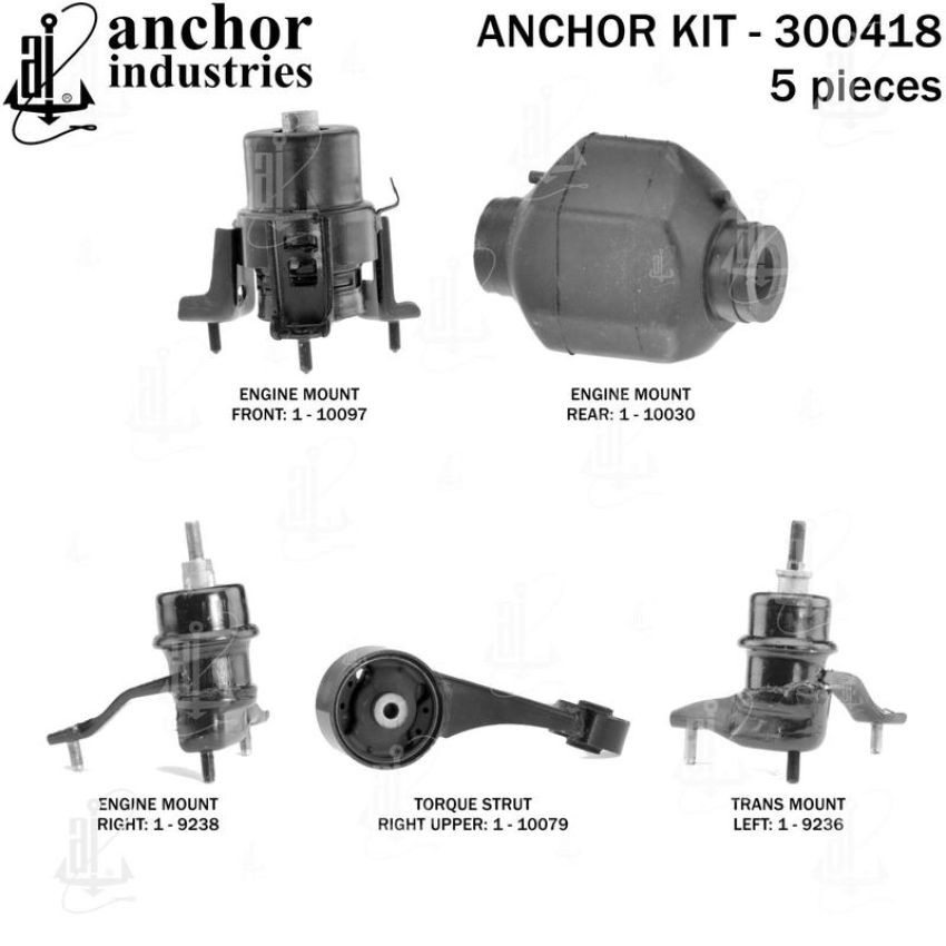 ANCHOR MOUNTS 300418 ENGINE MNT KIT