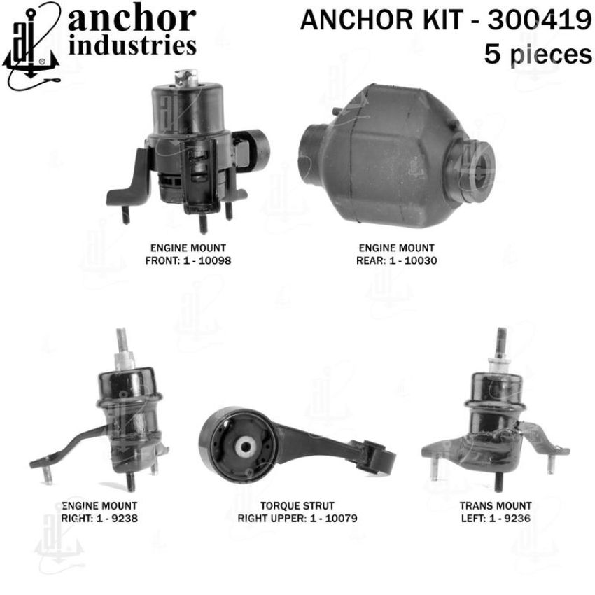 ANCHOR MOUNTS 300419 ENGINE MNT KIT